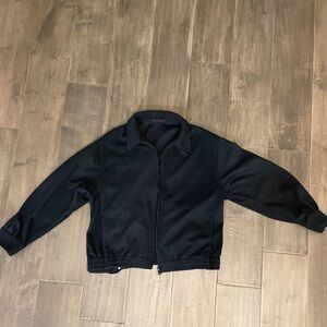 Dark Blue cropped Jacket